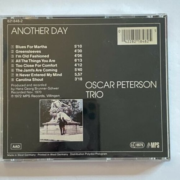 Another Day by Oscar Peterson Trio‎ CD 1970 Printed West Germany - Picture 2 of 5
